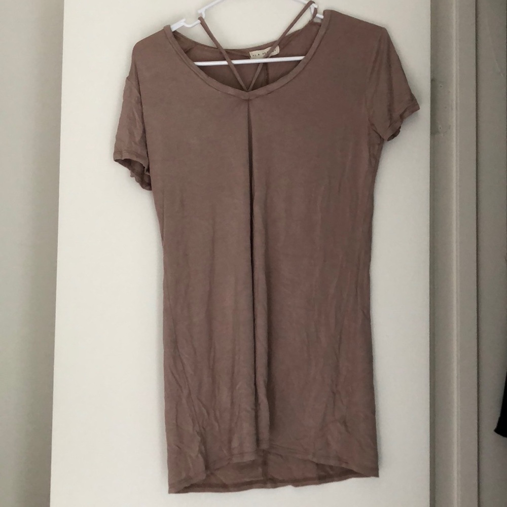 tan dress